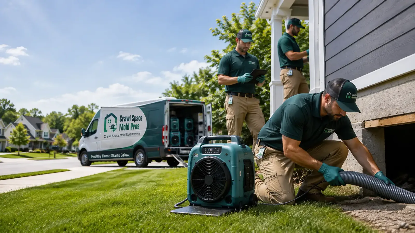 Crawl Space Mold Removal in Amesbury, MA